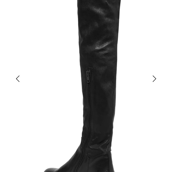 Ann Demeulemeester Thigh High Leather Stretch Boots - Picture 6 of 10